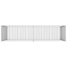 Vidaxl Zunanji pasji boks 200x400x100 cm