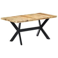 Vidaxl Jedilna miza 160x80x75 cm trden robusten mangov les