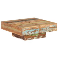 Vidaxl Klubska mizica 80x80x28 cm trden predelan les