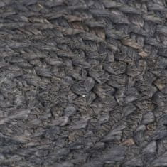 Vidaxl Pogrinjki 6 kosov temno sivi 38 cm okrogli iz jute