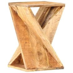 Vidaxl Stranska mizica 35x35x55 cm trden mangov les