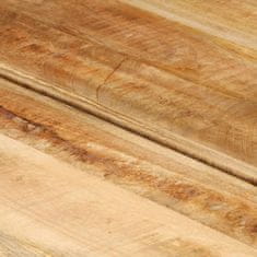 Vidaxl Klubska mizica 142x90x42 cm trden mangov les