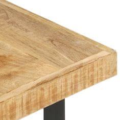 Vidaxl Klubska mizica 142x90x42 cm trden mangov les