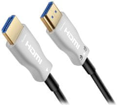PremiumCord HDMI optični kabel HDMI High Speed + Ethernet kabel/ 4K@60Hz/ M/M/ pozlačeni konektorji/ 5 m/ črna