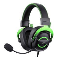 Havit igralne slušalke havit h2002e (črno-zelene)