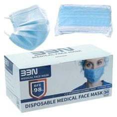 slomart higienska maska za obraz modra odrasli (50 uds)