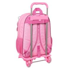 slomart šolski nahrbtnik s kolesi barbie girl roza 33 x 42 x 14 cm