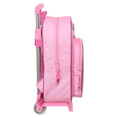 slomart šolski nahrbtnik s kolesi barbie girl roza 26 x 34 x 11 cm