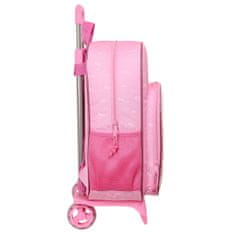 slomart šolski nahrbtnik s kolesi barbie girl roza 33 x 42 x 14 cm