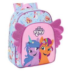 slomart šolski nahrbtnik my little pony wild & free 26 x 34 x 11 cm modra roza