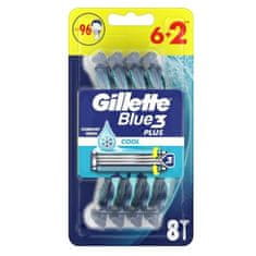 Gillette Brivniki za enkratno uporabo Blue3 Cool 6+2 kos
