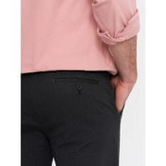 OMBRE Klasične moške hlače chino V4 OM-PACP-0188 grafitne barve MDN124474 XL