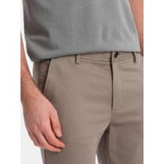 OMBRE Klasične moške hlače chino V1 OM-PACP-0190 pepel MDN124476 L