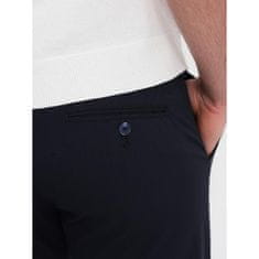 OMBRE Klasične moške hlače chino V3 OM-PACP-0191 temno modre barve MDN124483 XL