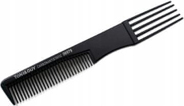 Toni&Guy Frizerski glavnik za česanje las za pramene, antistatičen, črne barve 06979