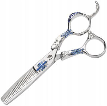 shumee Redčilne škarje za frizersko striženje in rezanje las WOLF Sharp 5.5 Sapphire