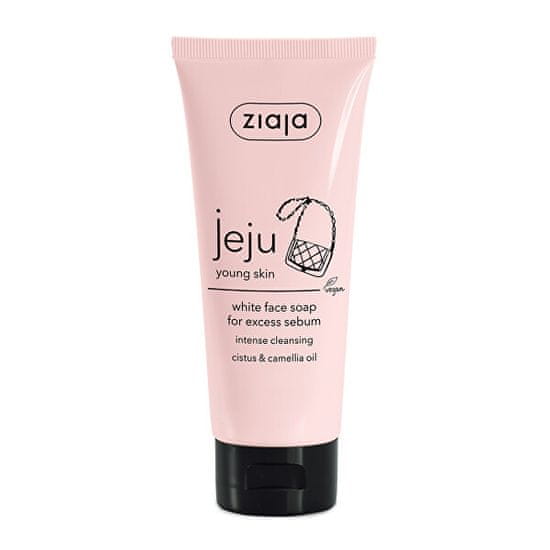 Ziaja Jeju belo milo za obraz (White Face Soap) 75 ml