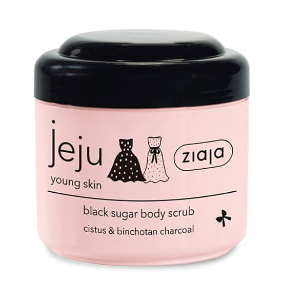 Ziaja Jeju Črni sladkorni piling za telo (Black Sugar Body Scrub) 200 ml