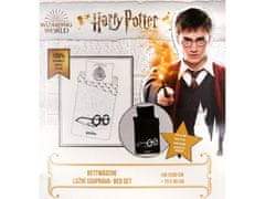 sarcia.eu Harry Potter Hogwarts Belo-črna svetleča posteljnina, komplet posteljnine iz bombaža 140x200cm, OEKO-TEX