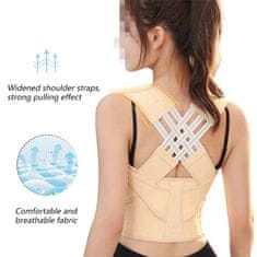 Korektor drže, korektor za pravilno držo in oporo hrbtu, prilagodljiv korektor za držo hrbtenice, CorrectPosture, XL