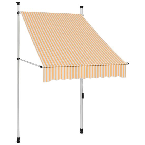 Vidaxl Ročno zložljiva tenda 100 cm črte