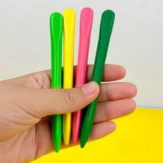 Netscroll 2x Kompaktne voščenke (24 kosov), živahne in bogate barve, 100% ekološka izdelava, ideja za darilo, Crayons
