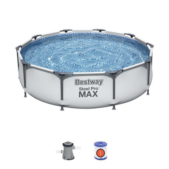 Bestway Montažni bazen Steel Pro MAX | 305 x 76 cm s kartušno filtrsko črpalko