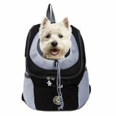 Netscroll Nahrbtnik za nošenje psov, udoben in trajen, idealen za majhne in velike pse, popoln za pohodništvo in zunanje avanture, vrhunska torba za enostaven prenos psov, velikost M, DoggyPack