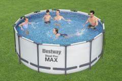 Montažni bazen Steel Pro MAX | 366 x 122 cm s kartušno filtrsko črpalko