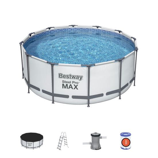 Bestway Montažni bazen Steel Pro MAX | 366 x 122 cm s kartušno filtrsko črpalko