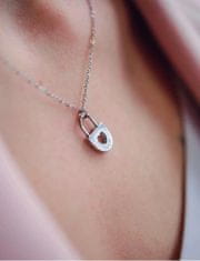 Vuch Romantična ogrlica iz jekla Secret Silver
