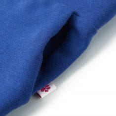 Greatstore Otroške hlače s širokimi hlačnicami kobaltno modre 128
