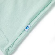 Vidaxl Otroška majica s kratkimi rokavi svetlo mint 104
