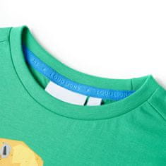 Greatstore Otroška majica se kratkimi rokavi zelena 92