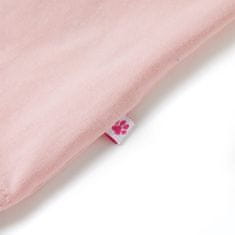 Vidaxl Otroška majica z naramnicami svetlo roza 92