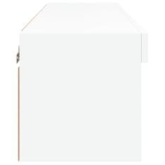 Vidaxl TV omarica z LED lučmi bela 80x30x30 cm