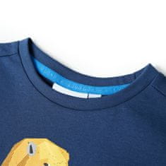 Greatstore Otroška majica s kratkimi rokavi temno modra 92