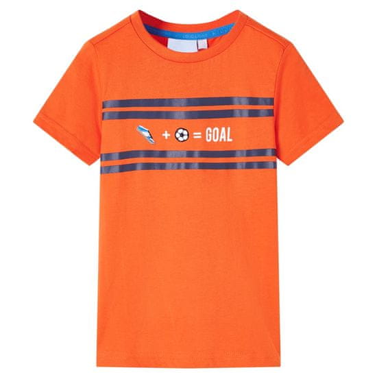 shumee Otroška majica temno oranžna 128