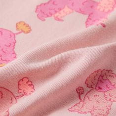 Greatstore Otroška pižama s kratkimi rokavi svetlo roza 140