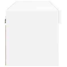 Vidaxl TV omarica z LED lučmi bela 60x30x30 cm