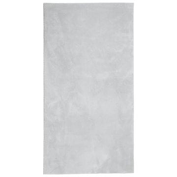 Vidaxl Preproga HUARTE kratka vlakna mehka in pralna siva 60x110 cm