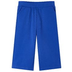 shumee Otroške hlače s širokimi hlačnicami kobaltno modre 128