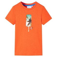 shumee Otroška majica temno oranžna 128