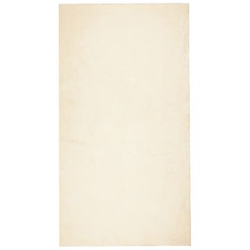 Vidaxl Preproga HUARTE s kratkimi vlakni mehka pralna krem 80x150 cm