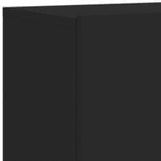 Vidaxl Stenske TV omarice 2 kosa črna 80x30x41 cm