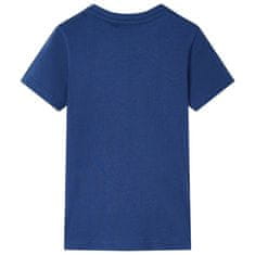 Greatstore Otroška majica s kratkimi rokavi temno modra 92