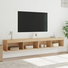 Vidaxl TV omarica z LED lučkami 2 kosa sonoma hrast 100x30x30 cm