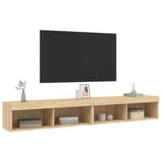 Vidaxl TV omarica z LED lučkami 2 kosa sonoma hrast 100x30x30 cm