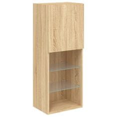 Vidaxl TV omarica z LED lučmi sonoma hrast 40,5x30x102 cm