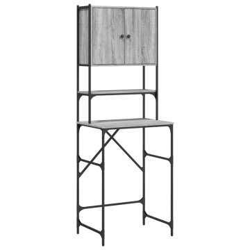 Vidaxl Omara za pralni stroj siva sonoma 68x48,5x194 cm